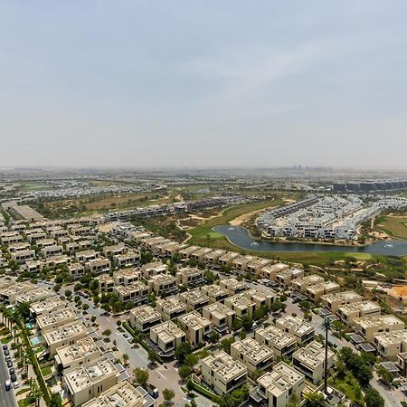 Waves - Elegant 28Th Floor Studio In Carson A, Damac Hills Apartment Dubai Exterior photo